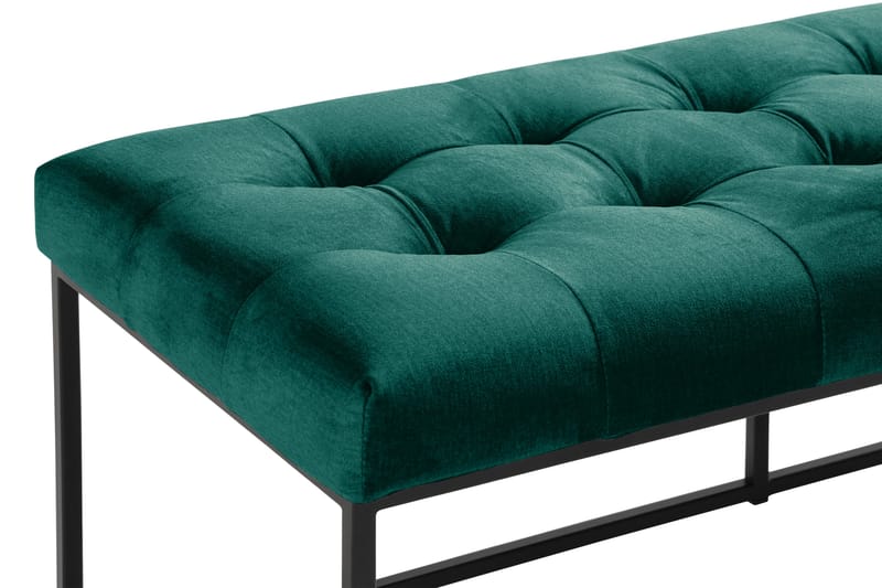 Ella Sittbänk 120cm Rutig - Grön/Sammet - Möbler - Fåtölj & stolar - Sittbänk