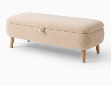Elvaris Bänk 90x45x30 cm - Beige - Möbler - Fåtölj & stolar - Sittbänk