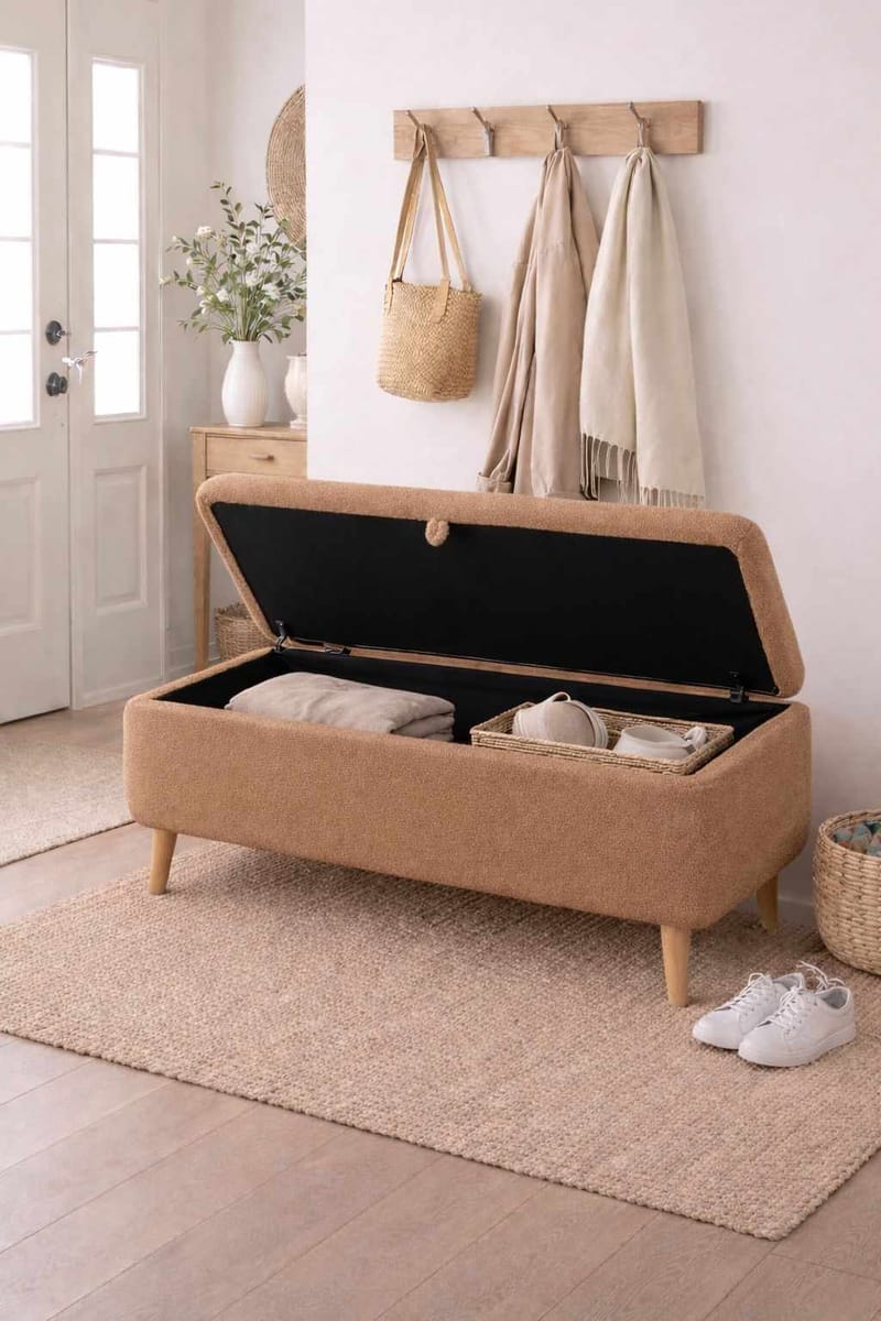 Elvaris Bänk 90x45x30 cm - Brun - Möbler - Fåtölj & stolar - Sittbänk