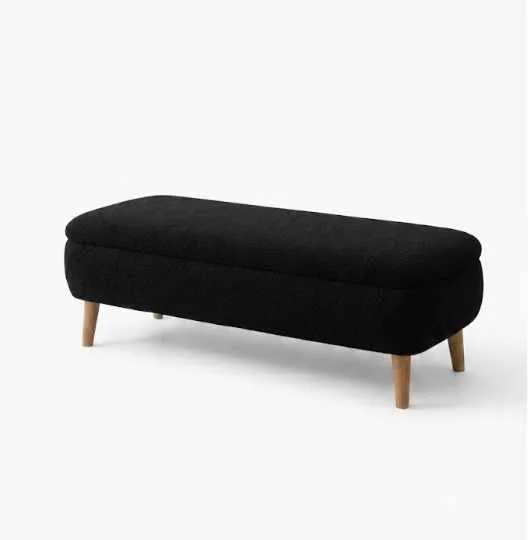 Elvaris Bänk 90x45x30 cm - Svart - Möbler - Fåtölj & stolar - Sittbänk