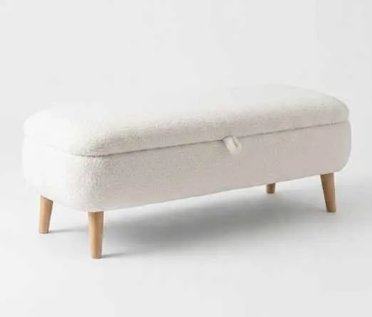 Elvaris Bänk 90x45x30 cm - Vit - Möbler - Fåtölj & stolar - Sittbänk