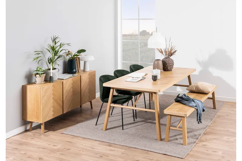 Galwa Sittbänk - Svart/Matt Ek - Möbler - Fåtölj & stolar - Sittbänk