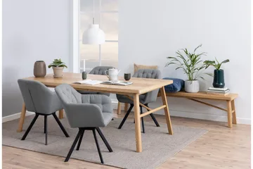 Galwa Sittbänk - Svart/Matt Ek - Möbler - Fåtölj & stolar - Sittbänk