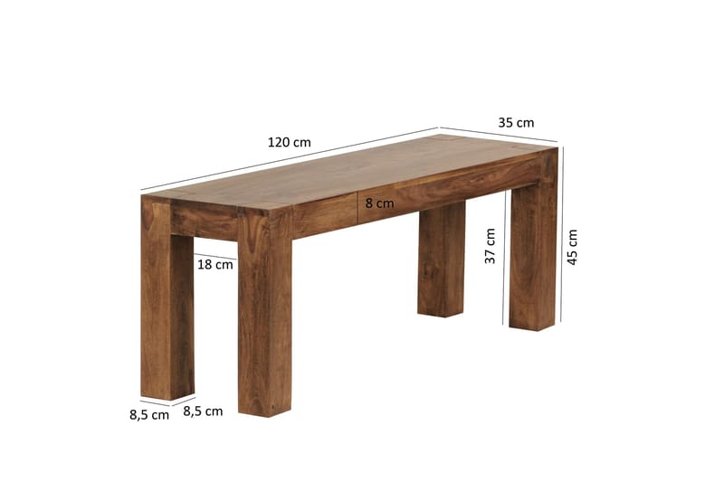 Groenenboom Sittbänk - Brun - Möbler - Fåtölj & stolar - Sittbänk