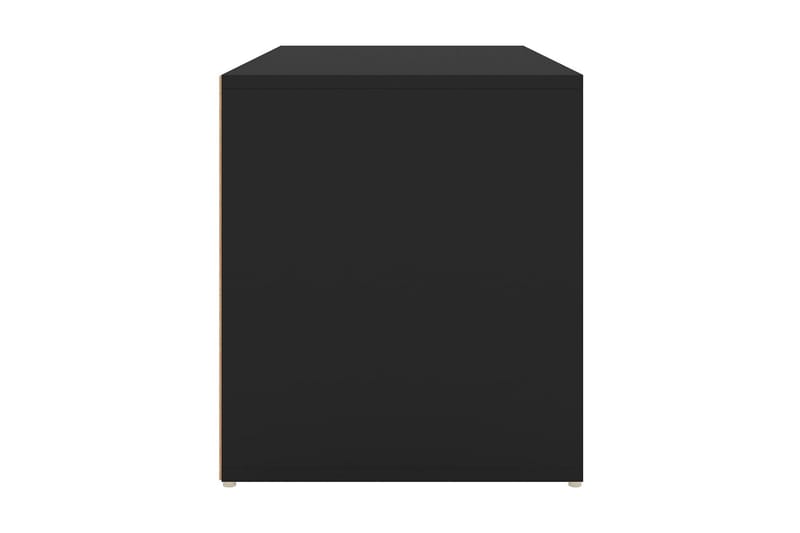 Hallbänk svart 80x40x45 cm spånskiva - Svart - Sittbänk - Hallbänk