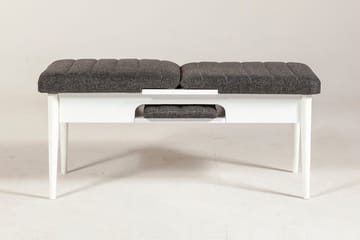 Idehult Bänk 51 cm - Vit/Antracit - Möbler - Fåtölj & stolar - Sittbänk