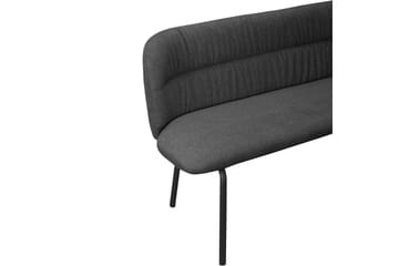 Matbänk Casey Grå - Grå - Möbler - Fåtölj & stolar - Sittbänk - Bänk med ryggstöd