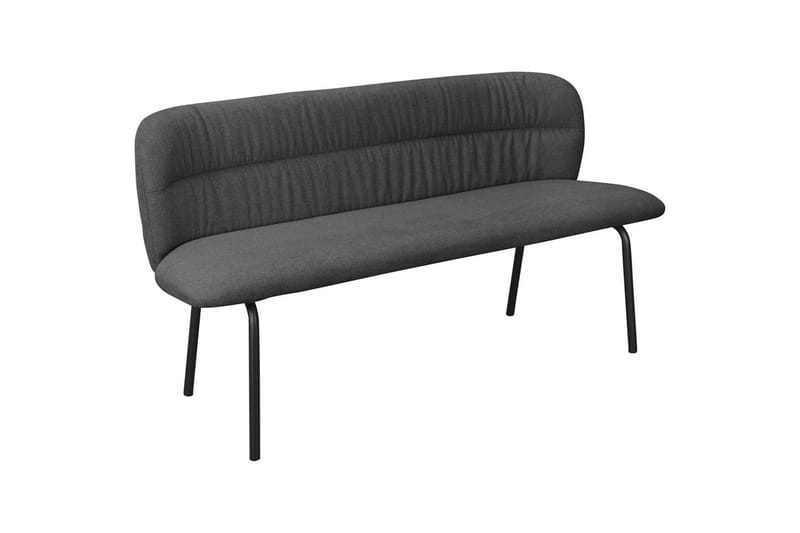 Matbänk Casey Grå - Grå - Möbler - Fåtölj & stolar - Sittbänk - Bänk med ryggstöd