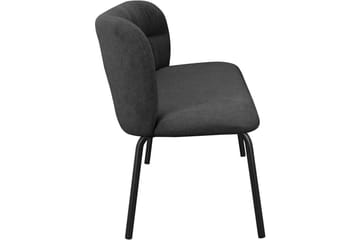 Matbänk Casey Grå - Grå - Möbler - Fåtölj & stolar - Sittbänk - Bänk med ryggstöd