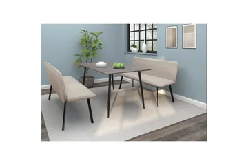 Matbänk Taylor Kräm - Kräm - Möbler - Fåtölj & stolar - Sittbänk - Bänk med ryggstöd