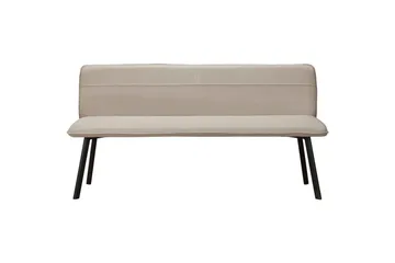 Matbänk Taylor Kräm - Kräm - Möbler - Fåtölj & stolar - Sittbänk - Bänk med ryggstöd