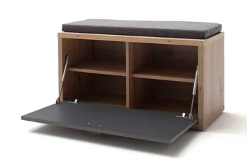 Nacimento Sittbänk 86 cm - Grå/Natur - Möbler - Fåtölj & stolar - Sittbänk - Sittbänk med förvaring