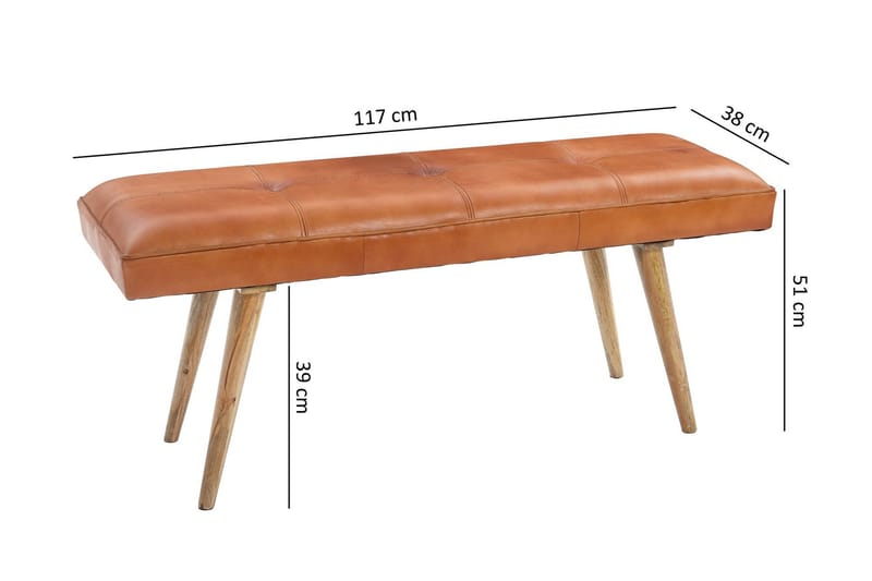 Peotter Sittbänk - Brun - Möbler - Fåtölj & stolar - Sittbänk