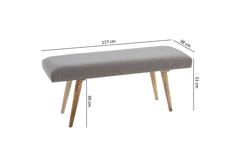 Peotter Sittbänk - Grå - Möbler - Fåtölj & stolar - Sittbänk