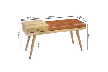 Peotter Sittbänk - Trä/natur - Möbler - Fåtölj & stolar - Sittbänk