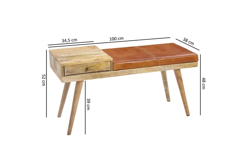 Peotter Sittbänk - Trä/natur - Möbler - Fåtölj & stolar - Sittbänk