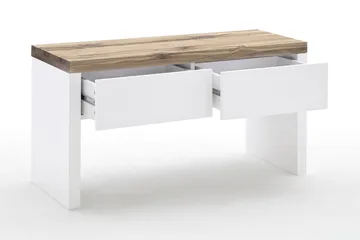 Romina Sittbänk med förvaring - Vit/Trä/Natur - Möbler - Fåtölj & stolar - Sittbänk - Sittbänk med förvaring