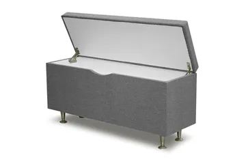 Cibele Sängkista 130 cm - Ljusgrå/Björk - Möbler - Säng - Sängtillbehör & sänggavel - Sängförvaring