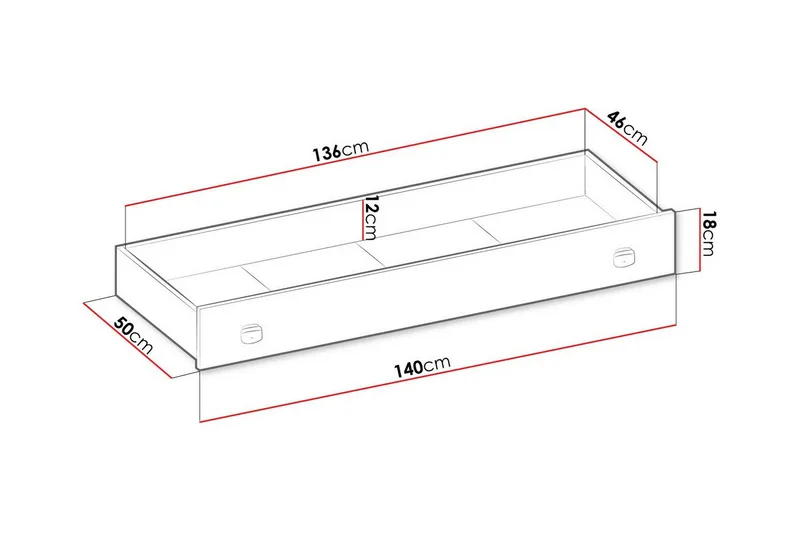 Rathmore Sängkista 140 cm - Grå - Möbler - Fåtölj & stolar - Sittbänk - Sängbänk