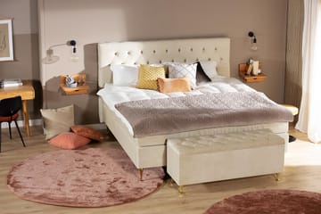 Sängkista Torsö Beige Sammet - Möbler - Fåtölj & stolar - Sittbänk - Sängbänk