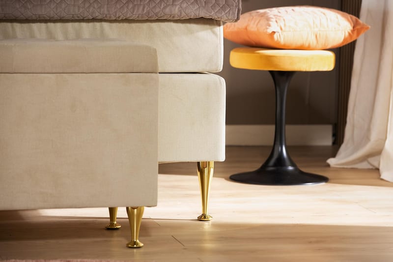 Sängkista Torsö Beige Sammet - Möbler - Fåtölj & stolar - Sittbänk - Sängbänk