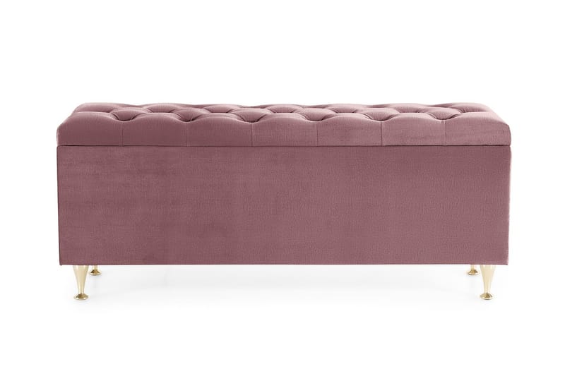 Sängkista Torsö Rosa Sammet - Rosa - Möbler - Fåtölj & stolar - Sittbänk - Sängbänk