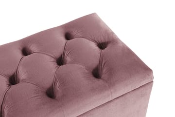 Sängkista Torsö Rosa Sammet - Rosa - Möbler - Fåtölj & stolar - Sittbänk - Sängbänk