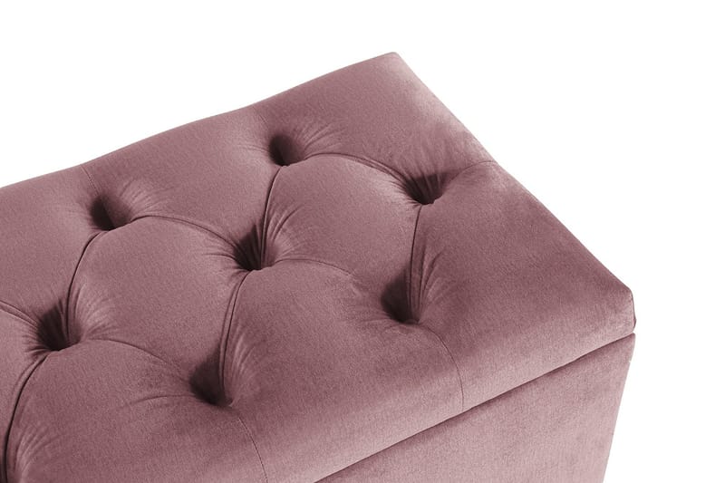 Sängkista Torsö Rosa Sammet - Rosa - Möbler - Fåtölj & stolar - Sittbänk - Sängbänk