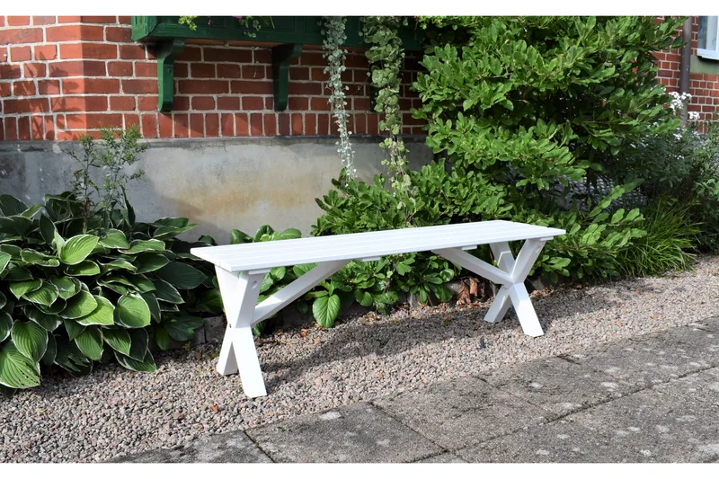 Scottsdale Sittbänk 140 cm Vit - KWA - Möbler - Fåtölj & stolar - Sittbänk