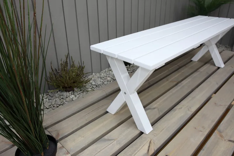 Scottsdale Sittbänk 140 cm Vit - KWA - Möbler - Fåtölj & stolar - Sittbänk