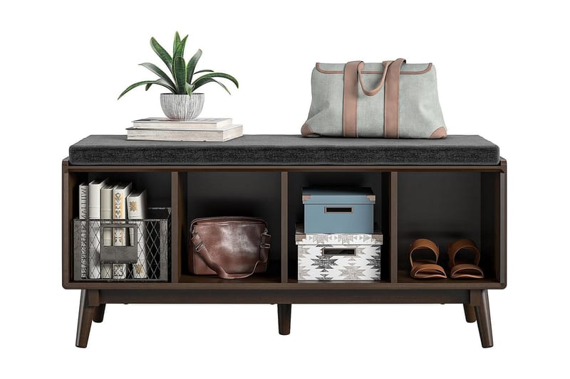 Sittbänk Brittany 118 cm Brun - Novogratz - Möbler - Fåtölj & stolar - Sittbänk