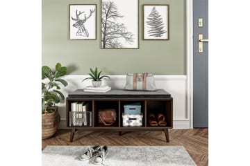 Sittbänk Brittany 118 cm Brun - Novogratz - Möbler - Fåtölj & stolar - Sittbänk