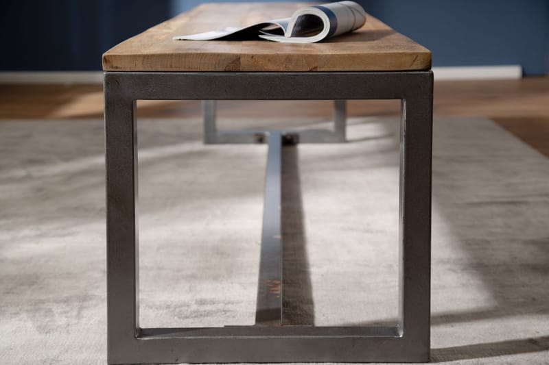 Sittbänk Clanton 175 cm - Brun/Svart - Sittbänk - Hallbänk