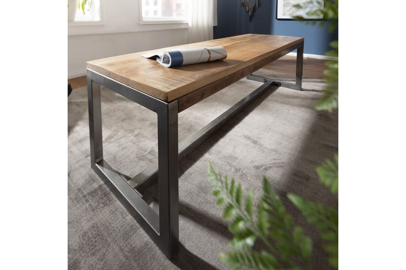 Sittbänk Clanton 175 cm - Brun/Svart - Sittbänk - Hallbänk