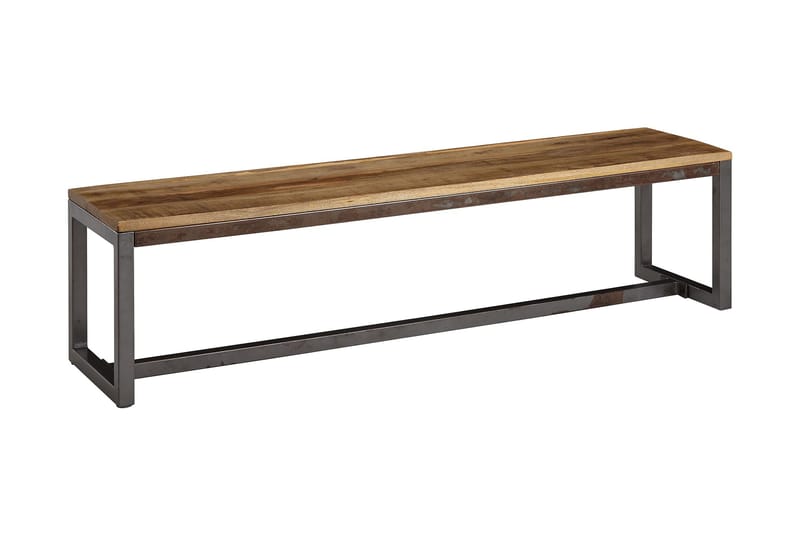 Sittbänk Clanton 175 cm - Brun/Svart - Sittbänk - Hallbänk