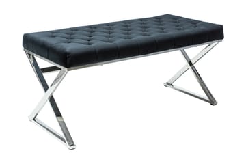 Sittbänk Creueta - Svart/Silver - Möbler - Fåtölj & stolar - Sittbänk