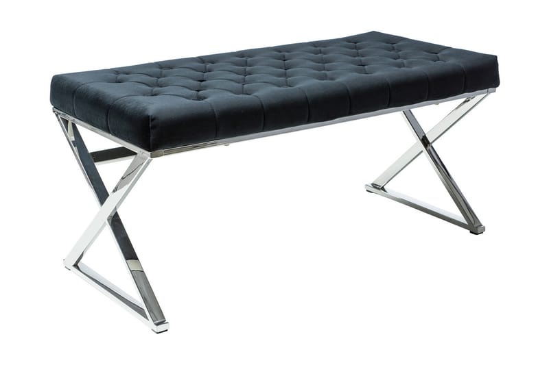 Sittbänk Creueta - Svart/Silver - Möbler - Fåtölj & stolar - Sittbänk