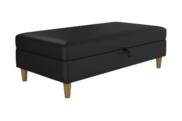 Sittbänk Hartford 130 cm Konstläer/Svart - Dorel Home - Möbler - Fåtölj & stolar - Sittbänk - Sittbänk med förvaring