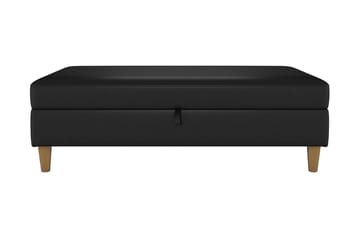 Sittbänk Hartford 130 cm Konstläer/Svart - Dorel Home - Möbler - Fåtölj & stolar - Sittbänk - Sittbänk med förvaring