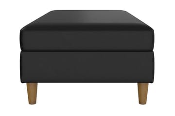 Sittbänk Hartford 130 cm Konstläer/Svart - Dorel Home - Möbler - Fåtölj & stolar - Sittbänk - Sittbänk med förvaring