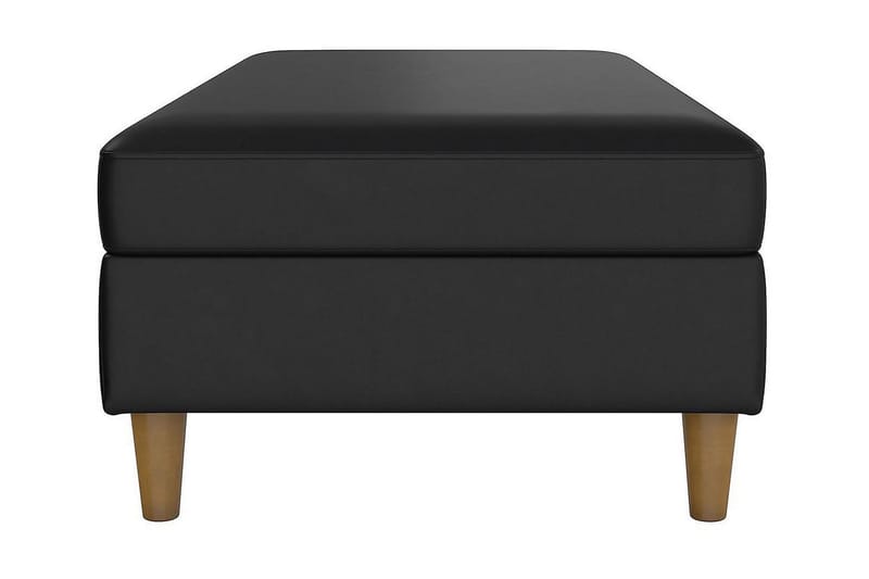 Sittbänk Hartford 130 cm Konstläer/Svart - Dorel Home - Möbler - Fåtölj & stolar - Sittbänk - Sittbänk med förvaring