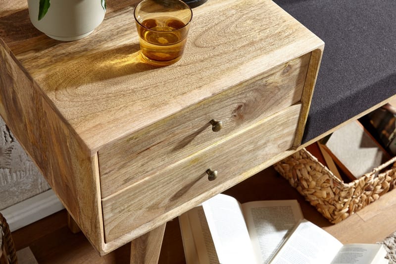 Sittbänk Kolanda 120 cm - Brun - Möbler - Fåtölj & stolar - Sittbänk - Sittbänk med förvaring