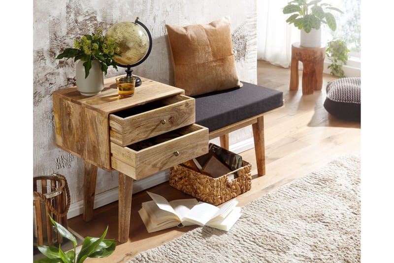 Sittbänk Kolanda 120 cm - Brun - Möbler - Fåtölj & stolar - Sittbänk - Sittbänk med förvaring