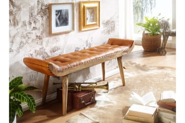 Sittbänk Kolanda 125 cm - Brun - Möbler - Fåtölj & stolar - Sittbänk