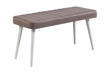 Sittbänk Melderi - Vit/Antracit - Möbler - Fåtölj & stolar - Sittbänk