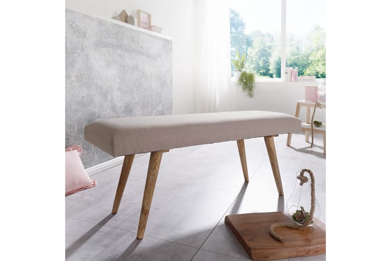 Sittbänk Nagos - Beige - Möbler - Fåtölj & stolar - Sittbänk