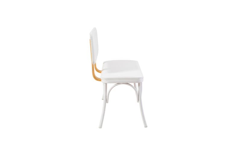 Sittbänk Oliver 100x41 cm Vit - Hanah Home - Möbler - Fåtölj & stolar - Sittbänk - Bänk med ryggstöd