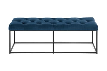 Sittbänk Rebeca 120 cm Djuphäftad - Blå - Möbler - Fåtölj & stolar - Sittbänk