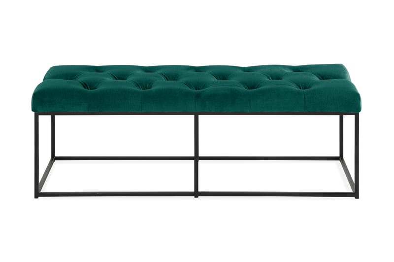 Sittbänk Rebeca 120 cm Djuphäftad - Grön - Möbler - Fåtölj & stolar - Sittbänk