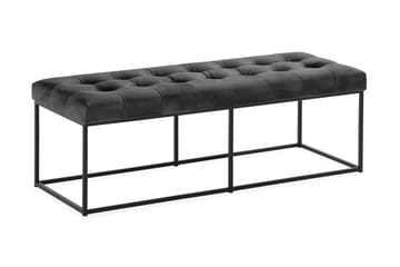 Sittbänk Rebeca 120 cm Square - Mörkgrå - Möbler - Fåtölj & stolar - Sittbänk